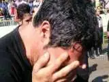 عکس -  چهره غمزده فردوسی پور، عابدزاده، قلعه نویی و کریم باقری در مراسم تشییع باشکوه هادی نوروزی -  تنها فوتبالیستی که احمدی نژاد هم به مراسم ختمش رفت
