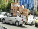 ویدیو  -  ثبت رکورد تازه باربری با خودروی سواری!