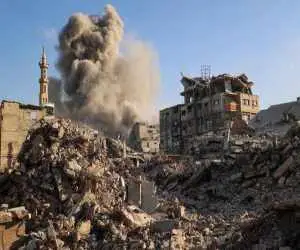 محله ای که کاملا نابود شد + ویدئو