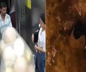 ویدیو  -  لحظه ترسناک انفجار بادکنک های گازی؛ دو نفر مجروح شدند