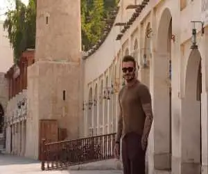 تصویر  -  ذوق زدگی دیوید بکام برای غذای ایرانی!