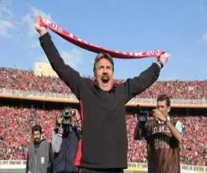 تصویر  -  مرد محبوب تراکتوری ها تماشاگر بازی رئال مادرید شد