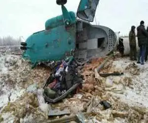 یک بالگرد در روسیه سقوط کرد