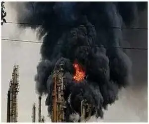 حمله سنگین اوکراین به تاسیسات نفتی روسیه؛ ایستگاه کلیدی پمپاژ نفت در آتش -  عکس