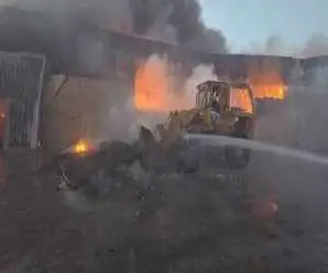 جزئیات آتش سوزی در کارخانه تولید کفش در تهران