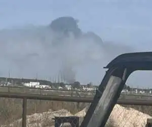 ویدیو  -  هم اکنون، دود غلیط از حوالی پاستور بلند شد