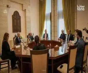 استقبال احمد الشرع از نخست وزیر لبنان در دمشق