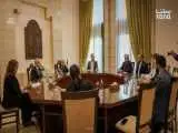 استقبال احمد الشرع از نخست وزیر لبنان در دمشق
