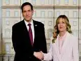 گلایه روبیو در دیدار با ملونی از عدم حمایت متحدان اروپایی در جنگ بر علیه ایران -  ملونی بسیار مستقیم و صریح به ربیو پاسخ داد