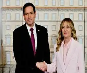 گلایه روبیو در دیدار با ملونی از عدم حمایت متحدان اروپایی در جنگ بر علیه ایران -  ملونی بسیار مستقیم و صریح به ربیو پاسخ داد