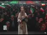ویدیو  -  حضور مجری زن صداوسیما با اسلحه روی آنتن زنده