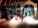 ویدیو  -  یک کشته و بیش از 20 زخمی در پی حادثه آتش بازی در مکزیک