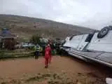 واژگونی مرگبار اتوبوس -  آمار جان باختگان و مصدمان