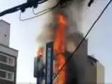 ویدیو  -  آتش سوزی شدید یک هتل نمادین در جنوب آرژانتین