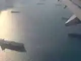 ویدیو  -  نمایی از تنگه هرمز از داخل یک هواپیمای مسافربری