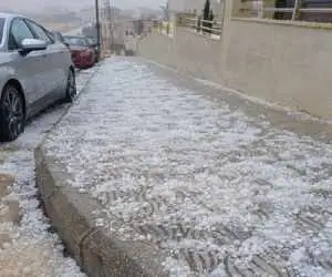 ویدیو  -  بارش جالب تگرگ در ترکیه