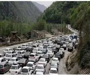 ترافیک سنگین در این محور شمالی -  این مسیرها تا اطلاع بعدی بسته است
