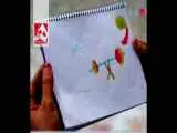 نقاشی کودکانه از یک وزنه بردار + ویدئو  -  تصویری که دانش آموز شهید میناب کشیده بود