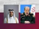 گفتگوی یک مقام نظامی قطر با وزیر دفاع ایران درمورد تحولات منطقه
