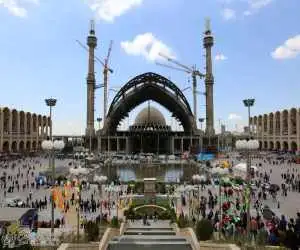 ویدیو  -  تصاویری تازه از محل برگزار شدن مراسم وداع با پیکر رهبر شهید انقلاب