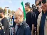 حضور رئیس صداوسیما در مراسم وداع با رهبر شهید و خانواده ایشان  -  ویدئو