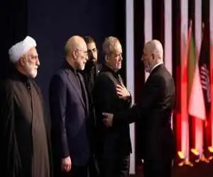 طالبان، قالیباف، پزشکیان و ... -  چند قاب از دوربین عکاسان خارجی در مراسم بدرقه رهبر شهید