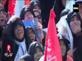 ویدیو  -  بی تابی مردم هنگام ورود پیکر رهبر شهید انقللب به جایگاه