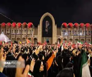 ویدیو  -  خاموش شدن چراغ های مصلای تهران در لحظات پایانی مراسم