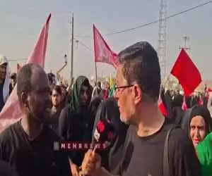 صحبت های زائر اهل گینه درمورد آقای شهید ایران + ویدئو