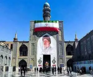 آماده سازی حرم امام رضا(ع) برای برگزار شدن مراسم تشییع پیکر رهبر شهید