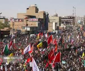 ویدیو  -  لحظاتی از تشییع رهبر شهید انقلاب در نجف اشرف