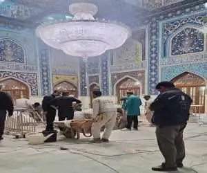 نخستین عکس از آرامگاه ابدی رهبر شهید در رواق دارالذکر حرم امام رضا(ع)  -  ببینید