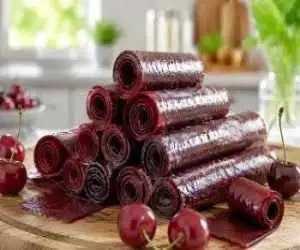 درست کردن لواشک گیلاس خانگی