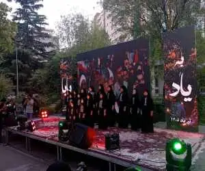 (به یاد بابا) - کودکان شیرخوارگاه آمنه چگونه شهید خامنه ای را بدرقه کردند؟