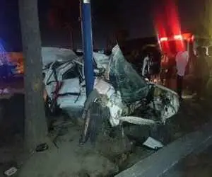 برخورد پژو پارس با تیر برق قربانی گرفت -  آمار جان باختگان