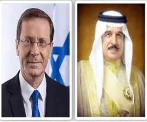 اولین تماس تلفنی پادشاه بحرین با رئیس اسرائیل برقرار شد
