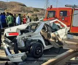 برخورد مرگبار تیبا با پراید -  آمار جان باختگان و مصدومان