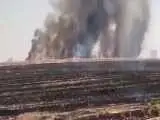 ویدیو  -  آتش سوزی گسترده مسیر اربیل کرکوک در عراق را بست