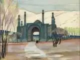 طرح آبرنگی جالب از تهران قدیم در سال 1310