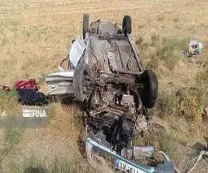 واژگونی مرگبار خودروی تیبا -  آمار فوتی ها و جان باختگان