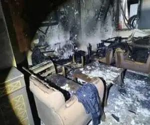 آتش سوزی در یک مجتمع تجاری