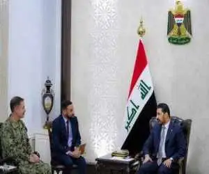عکس: دیدار نخست وزیر عراق با فرمانده سنتکام