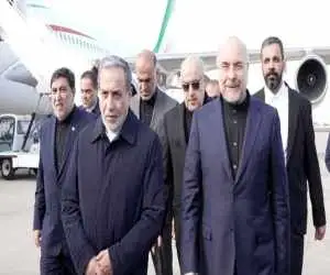 مذاکره قالیباف و عراقچی در حرم امام رضا + ویدئو