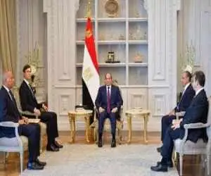 رئیس جمهور مصر و داماد ترامپ درمورد آتش بس در غزه گفتگو کردند