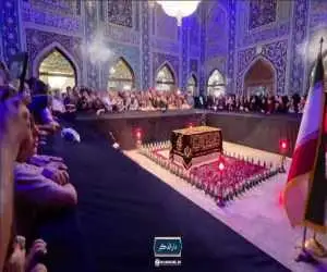 تایم لپس از حضور عاشقان شهید سیدعلی خامنه ای در اطراف مزار  -  ویدئو