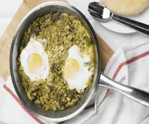 باقلا قاتق گیلانی؛ ترک زبان ها تصور می کنند این غذا با ماست پخته می شود