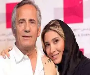 استایل مجید مظفری 75 ساله  در کنار دختر بازیگرش  -  ببینید