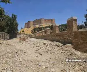 ساماندهی حریم فلک  الافلاک شروع شد  -  تخریب کامل پادگان سپاه + تصاویر