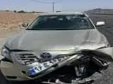 تصادف شدید علیرضا افتخاری در جاده تهران ـ اصفهان -  عکس