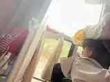 لحظه ای که اتوبوس از روی پل پایین می افتد ( فیلمبرداری از داخل خودرو)